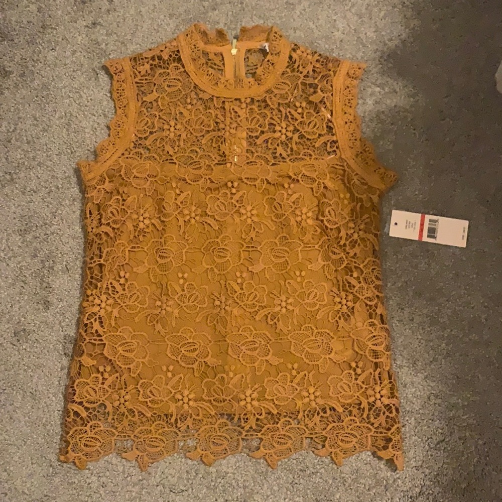 Yellow Lace Blouse